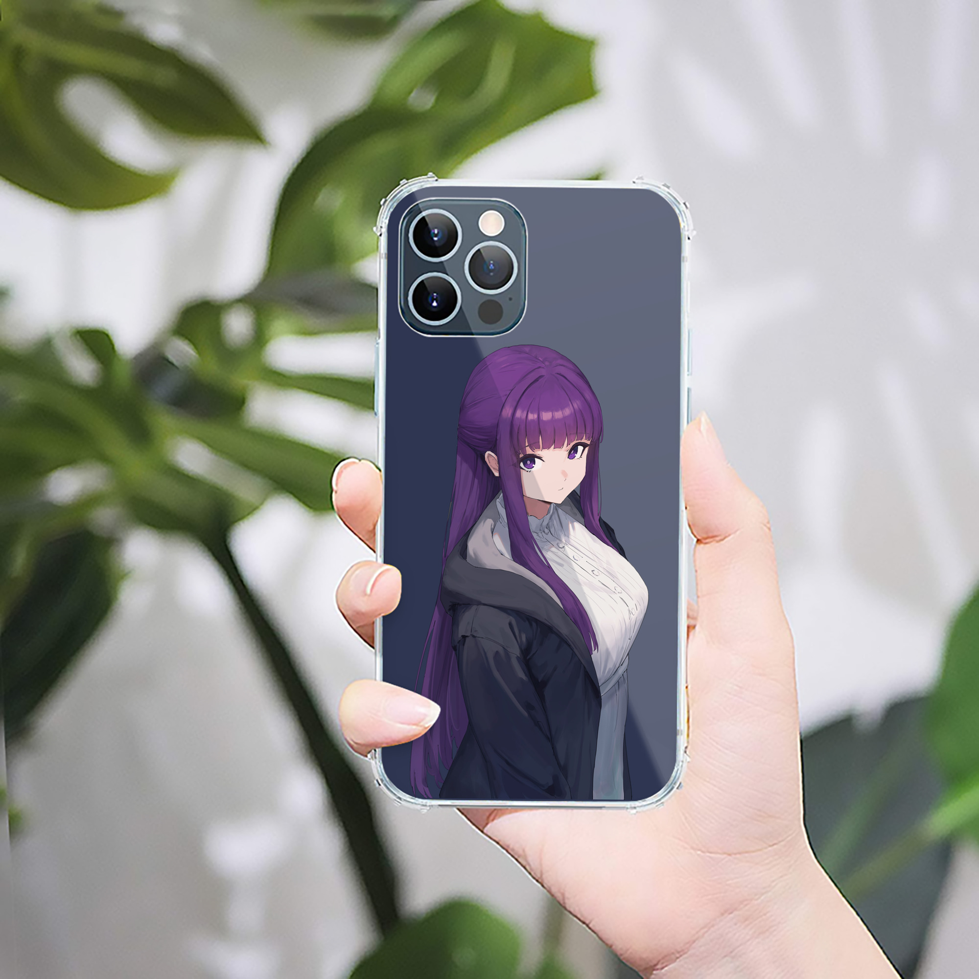 （画像用） 葬送のフリーレン Frieren 【iPhone 12シリーズ対応】透明スマホケース（クリアソフトケース）